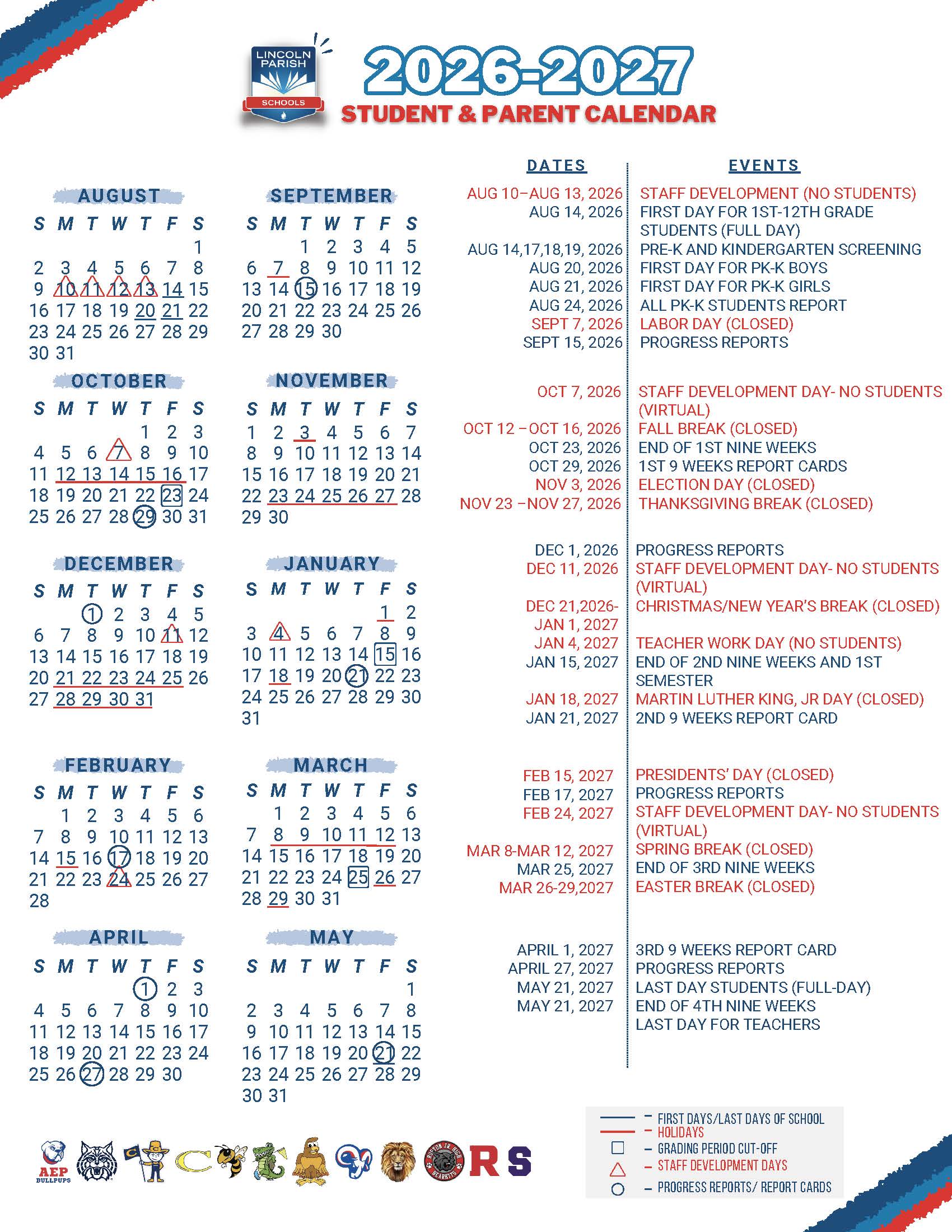 Calendar - A E Phillips Laboratory School